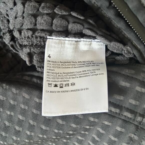 Lululemon Water-Repellent Grid Fleece Hiking Jacket – Black/ Grey – Size 4(NWOT) - Picture 13 of 16